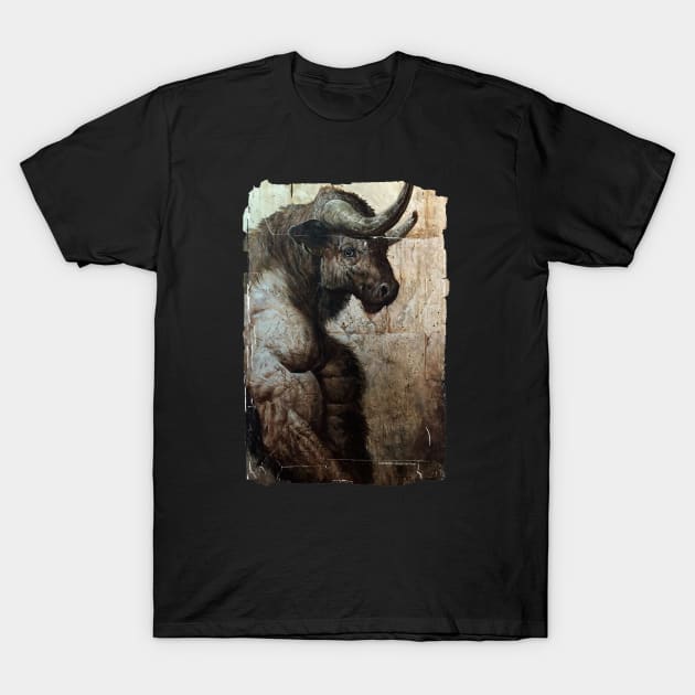 Cornered Minotaur T-Shirt by sharpy